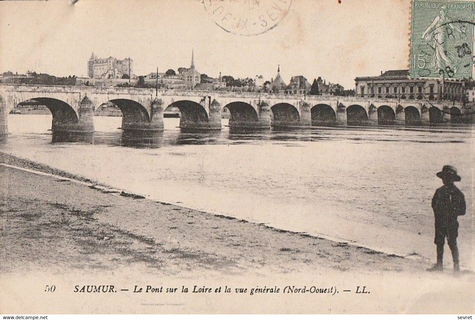 SAUMUR. - Le Pont Sur La Loire Et La Vue Générale( Nord-Ouest). - Saumur