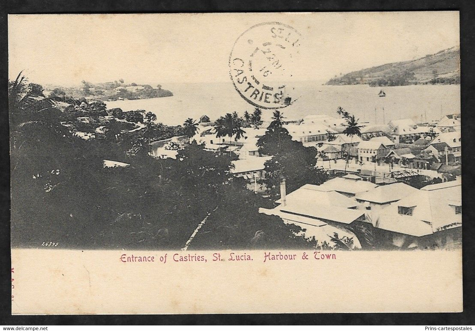 CPA Sainte-Lucie Entrance Of Castries, St Lucia, Harbour & Town - Sainte-Lucie