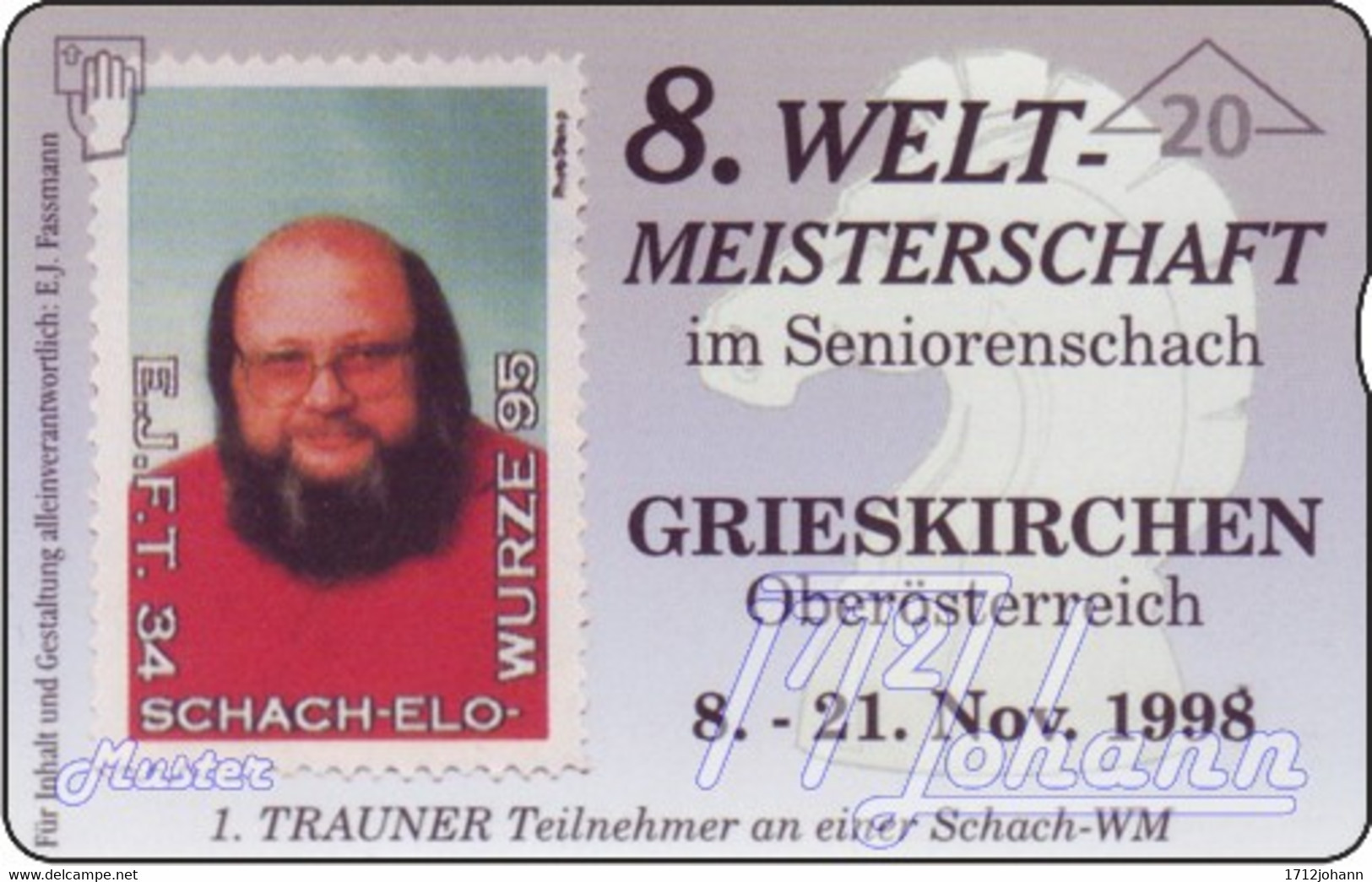 AUSTRIA Private: *Seniorenschach WM* - SAMPLE [ANK F367] - Austria