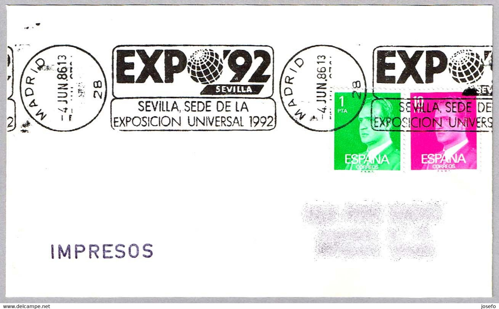 EXPO'92 - SEVILLA. Madrid 1986 - 1992 – Siviglia (Spagna)