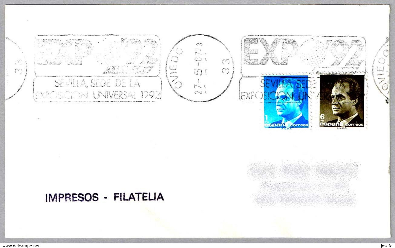 EXPO'92 - SEVILLA. Oviedo, Asturias, 1987 - 1992 – Siviglia (Spagna)