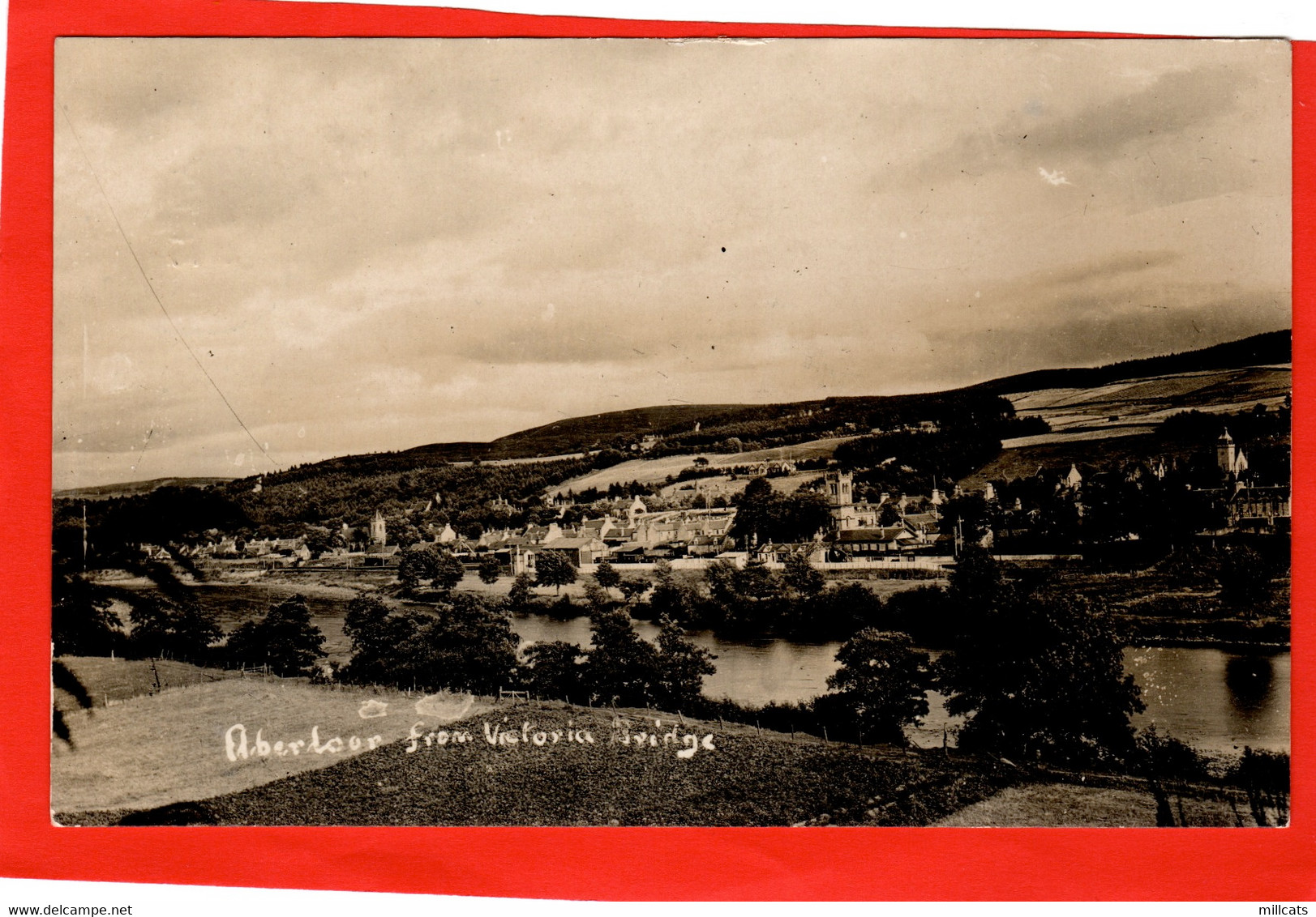 SCOTLAND BANFFSHIRE   ABERLOUR  FROM VICTORIA BRIDGE  RP Pu 1926 - Banffshire