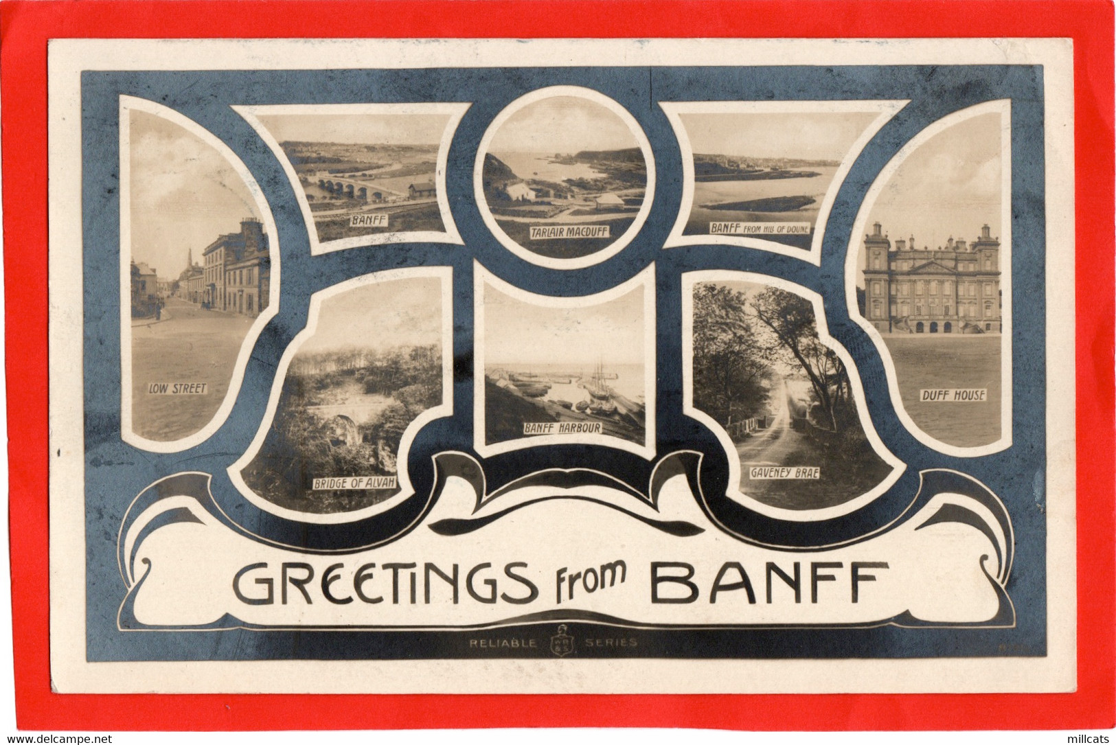 SCOTLAND BANFFSHIRE   BANFF  GREETINGS FROM   RP MULTI VIEW   Pu 1906 - Banffshire