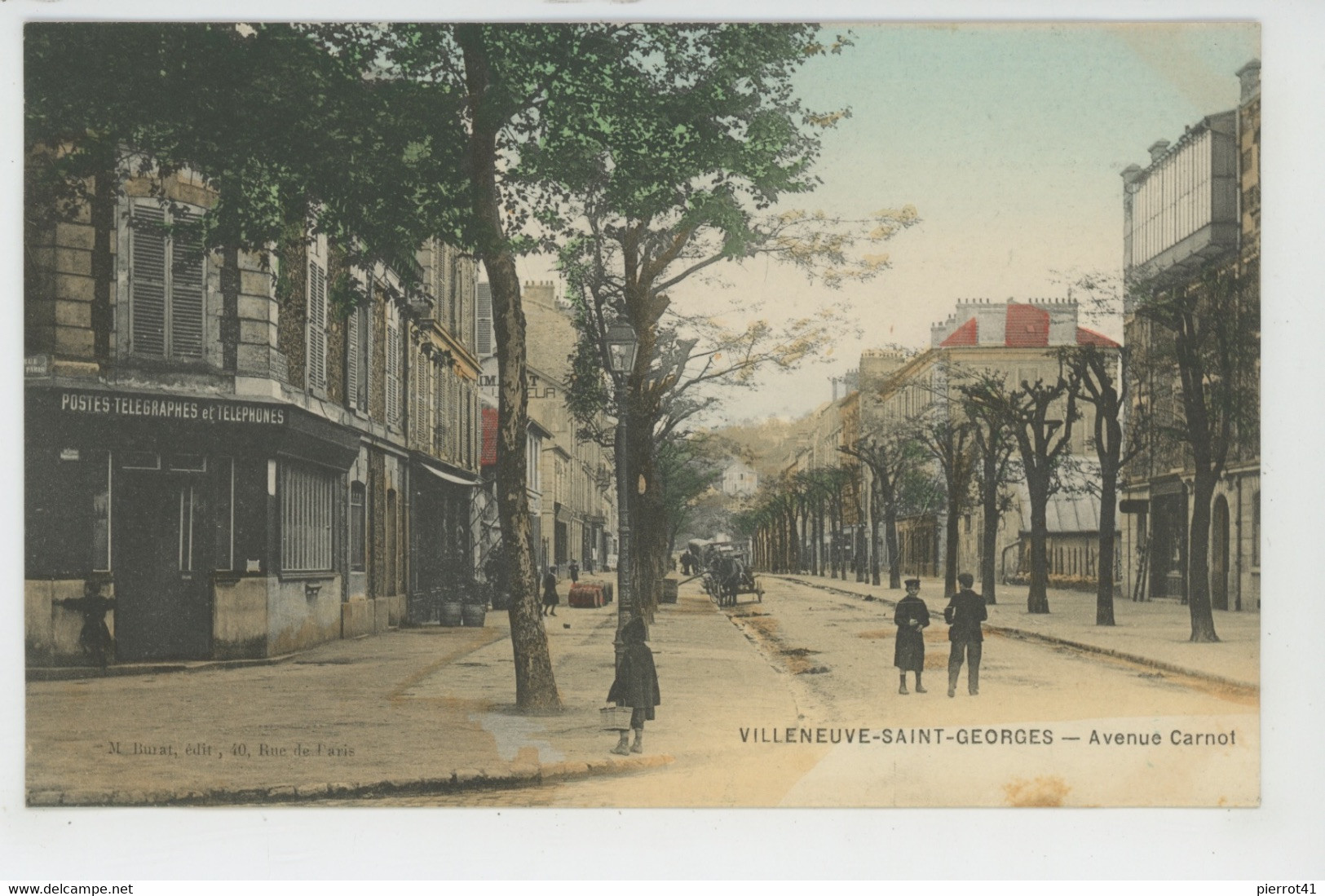 VILLENEUVE SAINT GEORGES - Avenue Carnot (POSTES TELEGRAPHES ET TELEPHONES) - Villeneuve Saint Georges