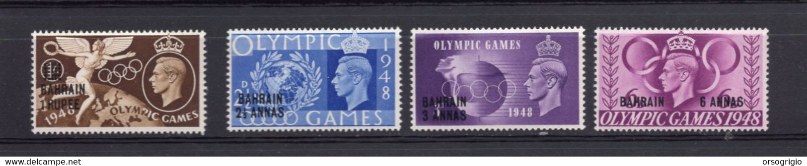 BAHRAIN - GRAN BRETAGNA - OLYMPIC GAMES - 1948 - SERIE COMPLETA PERFETTA Lusso - Zomer 1948: Londen