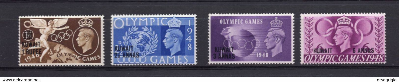 KUWAIT - GRAN BRETAGNA - OLYMPIC GAMES - 1948 - SERIE COMPLETA PERFETTA Lusso - Ete 1948: Londres