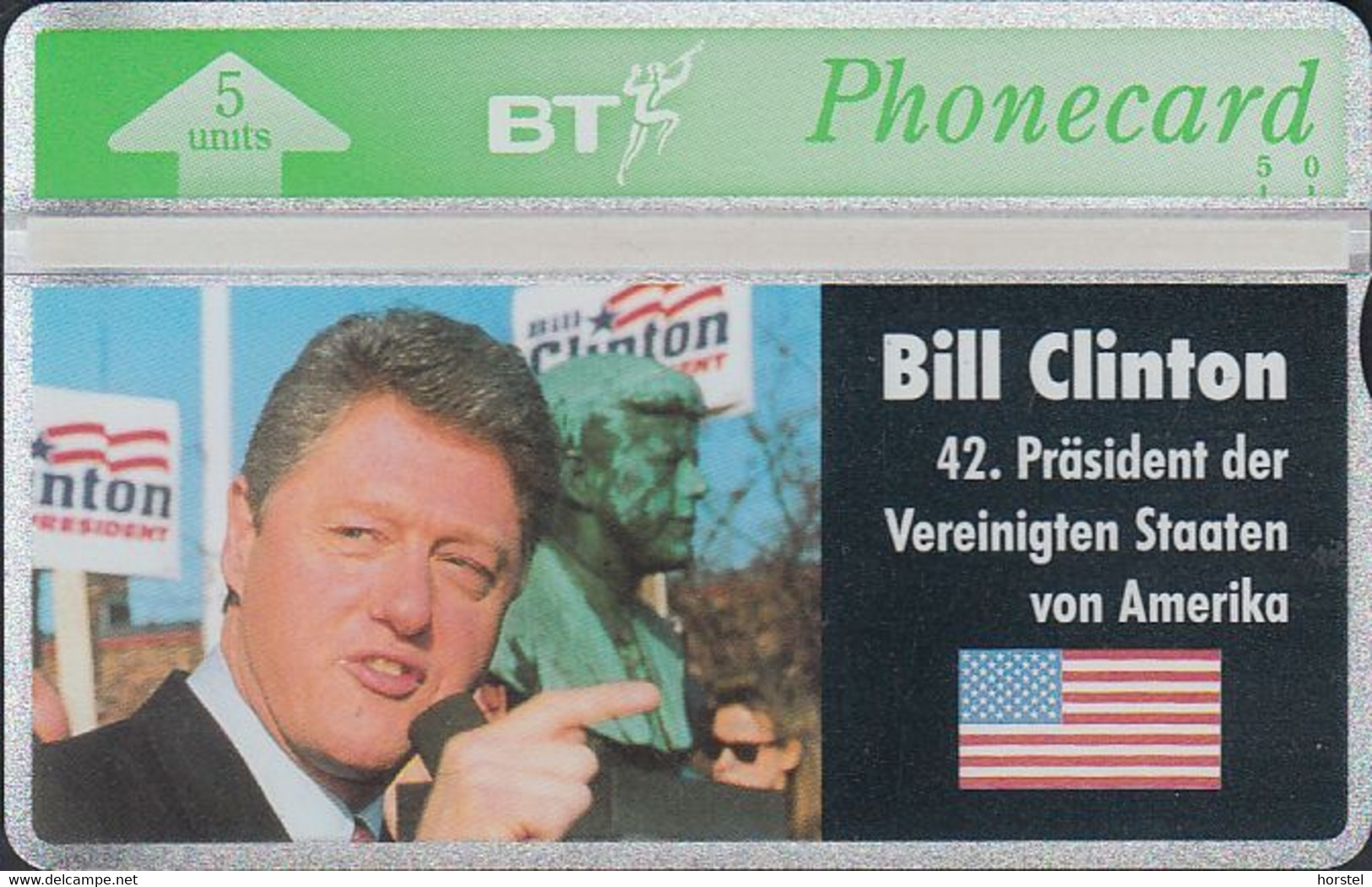 UK Bto 015 Bill Clinton - 42. Präsident Der USA - Mint - BT Emissions Etrangères