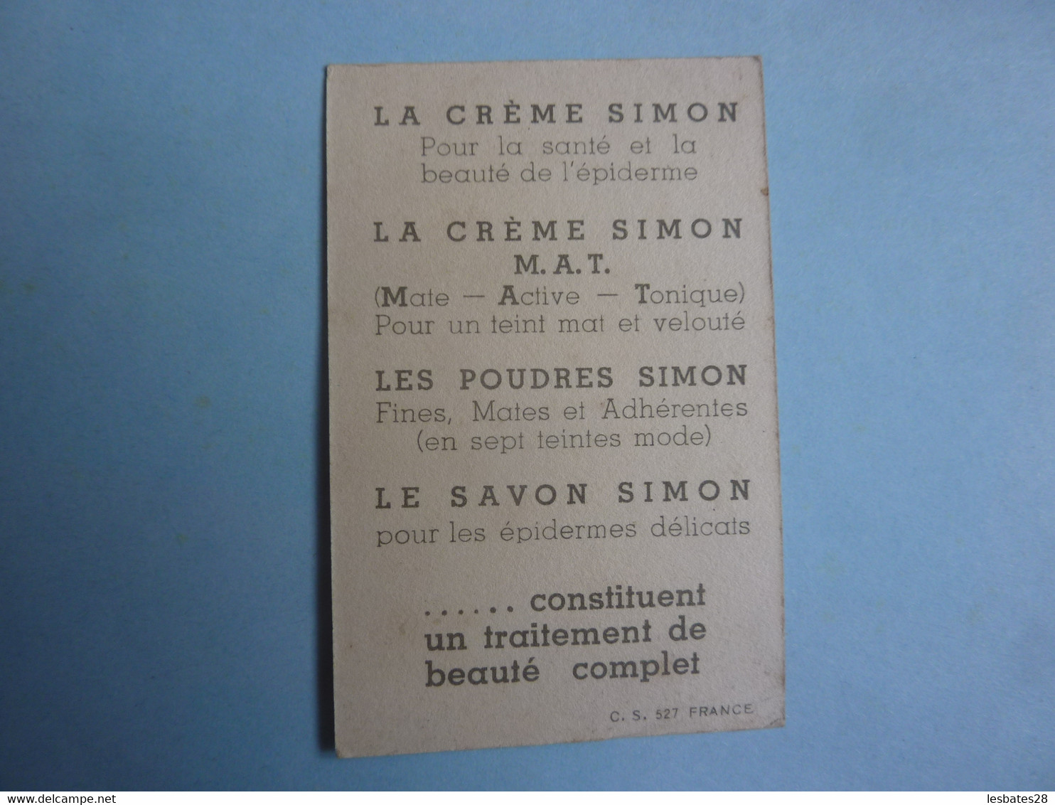 PUBLICITE  CREMES SIMON   (2020 Octobre 04) - Produits De Beauté