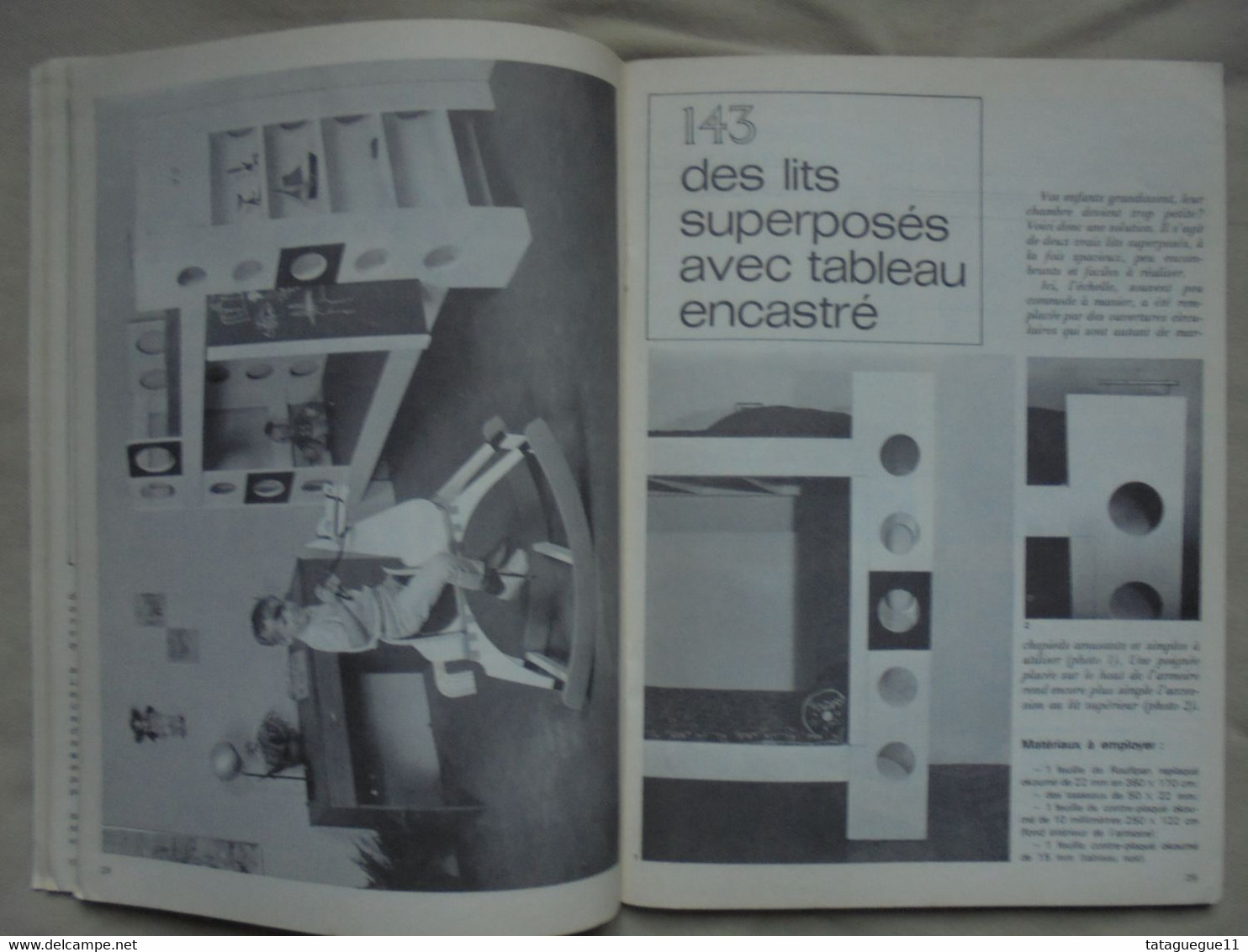 Ancien - Revue Bricolage dans la maison et le jardin N° 30 Janvier 1969