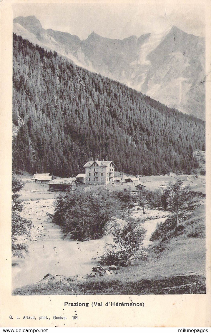 SUISSE VS Schweiz Vue De PRAZLONG Dans Le Val D'Hérémence - Hérémence