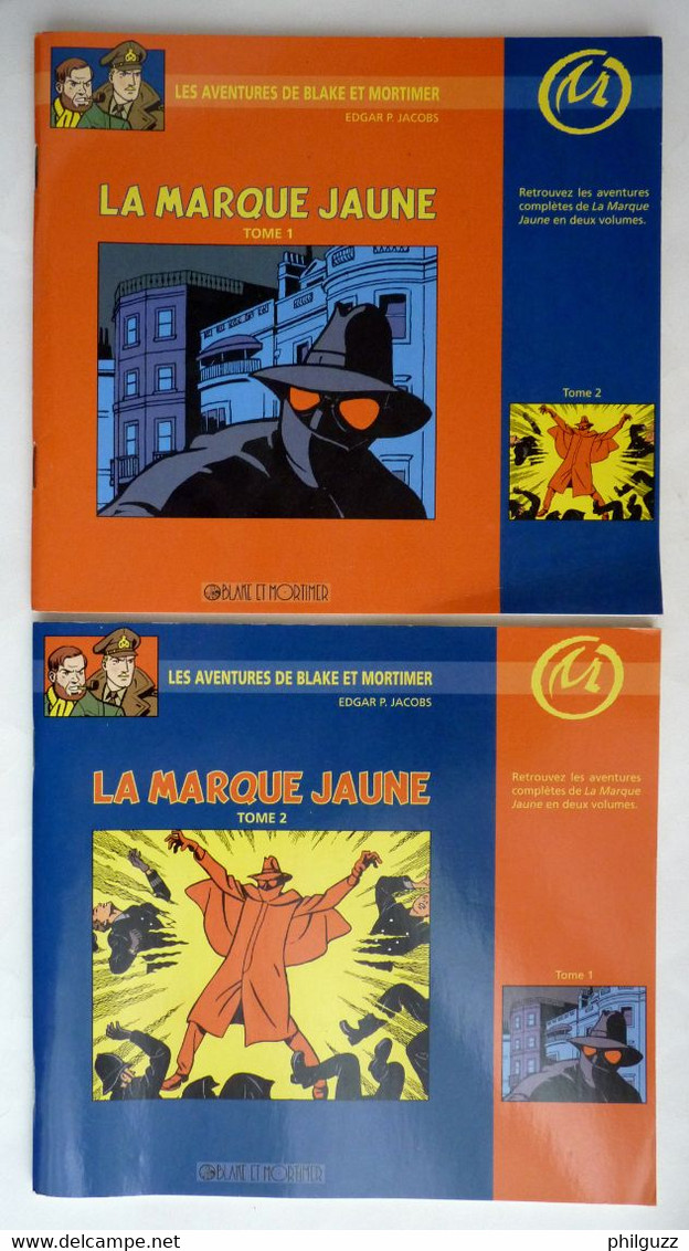 2 ALBUMS BLAKE ET MORTIMER BD PUBLICITAIRES PHILIPS LA MARQUE JAUNE JACOBS - ALBUM PUBLICITAIRE - Blake & Mortimer