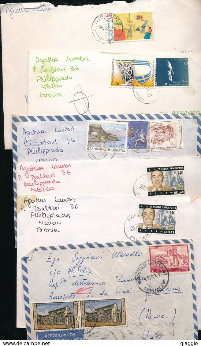 °°° GREECE - 10 PIECES °°° - Cartas & Documentos