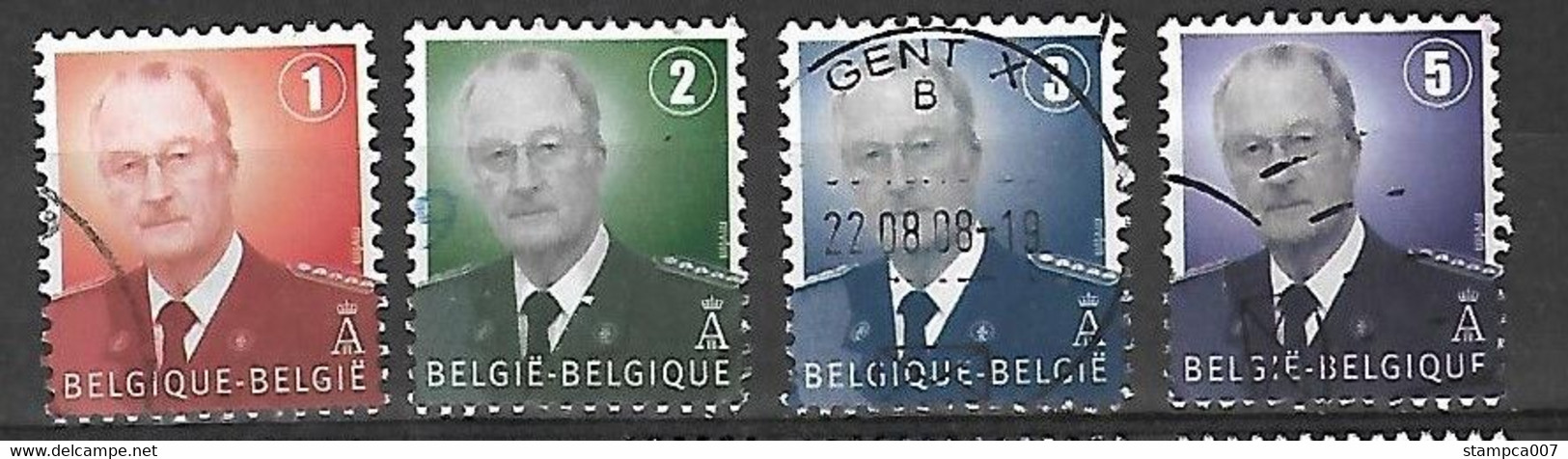 OCB Nr 3695 3696 3697 3698 Dynastie Roi King Koning Albert II MVTM - Used Stamps