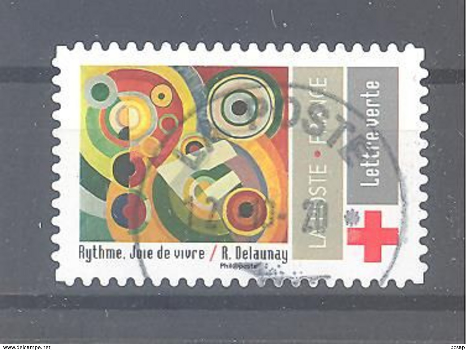 France Autoadhésif Oblitéré (Rythme, Joie De Vivre - Robert Delaunay - N°5 (cachet Rond) - Used Stamps