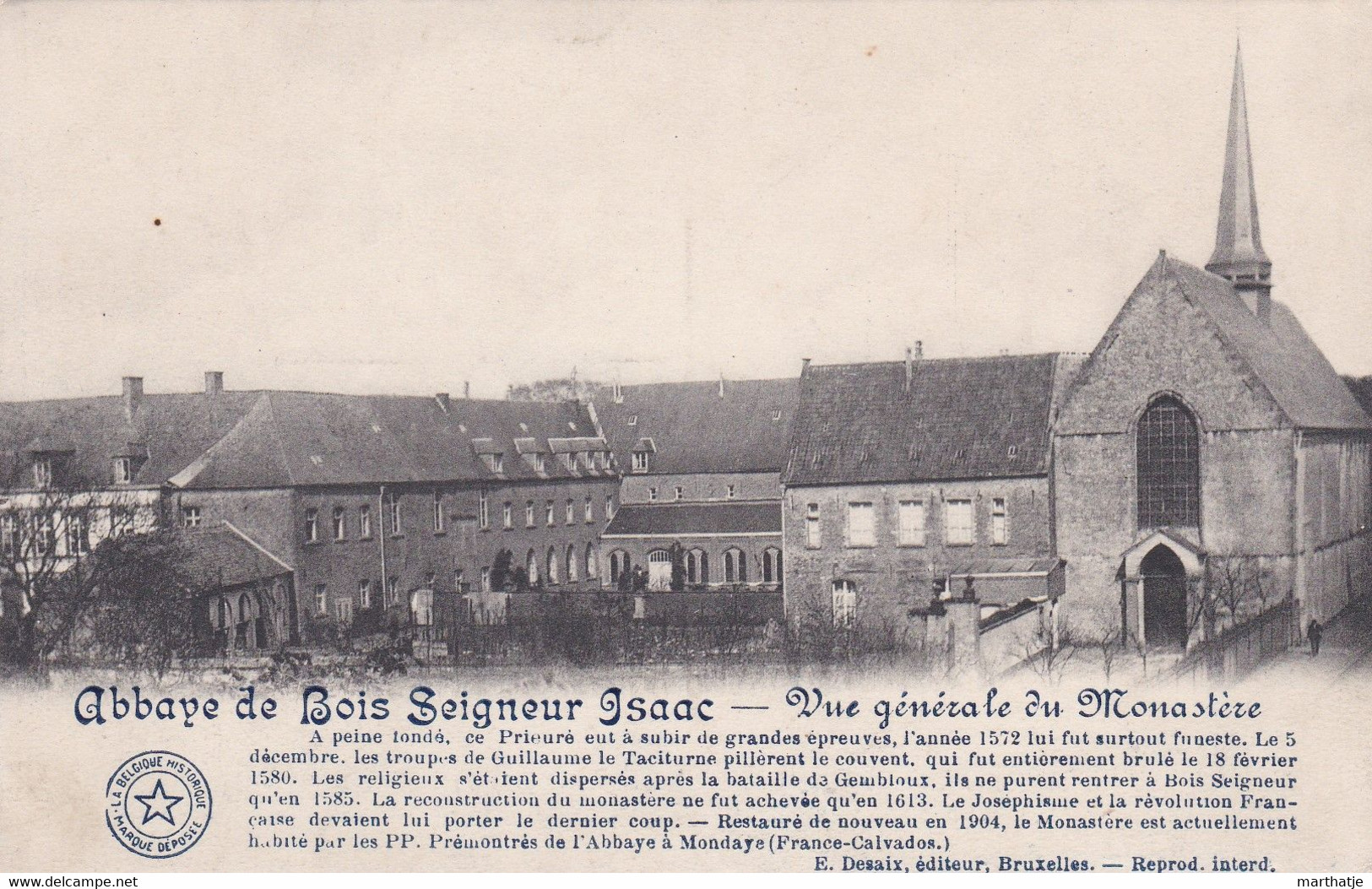 Abbaye De Bois Seigneur Isaac - Vue Générale Du Monastère - Braine-l'Alleud