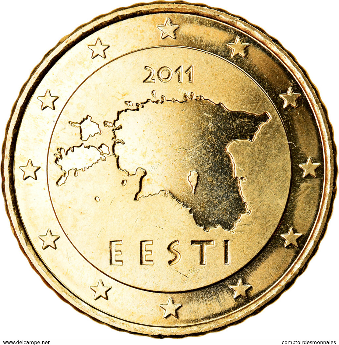Estonia, 50 Euro Cent, 2011, BU, FDC, Laiton, KM:66 - Estonia