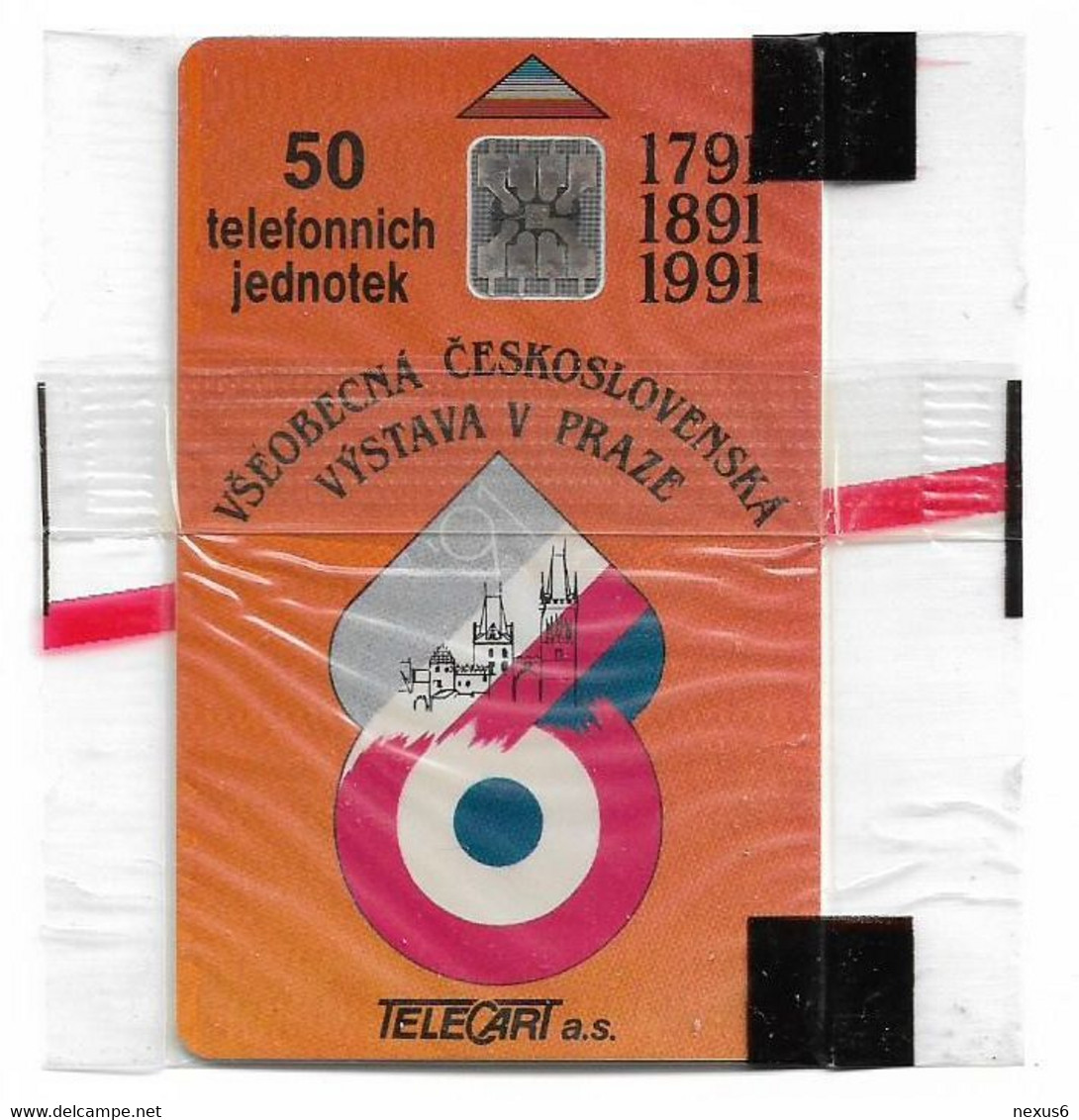 Czechoslovakia - CSFR - Výstava V Praze (Orange) - 1991, SC5, No CN, 50U, 20.000ex, NSB - Tchécoslovaquie