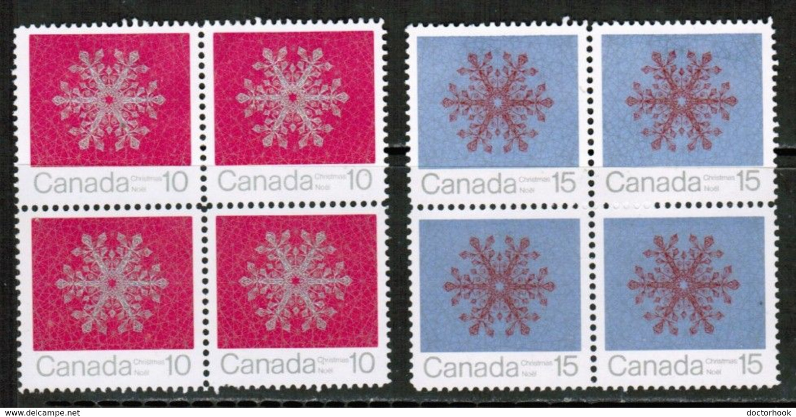 CANADA  Scott # 554-7* VF MINT LH BLOCKS Of 4 (LG-1266) - Blocs-feuillets