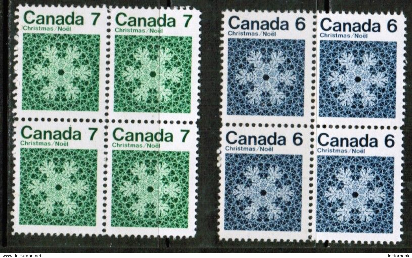 CANADA  Scott # 554-7* VF MINT LH BLOCKS Of 4 (LG-1266) - Blocs-feuillets