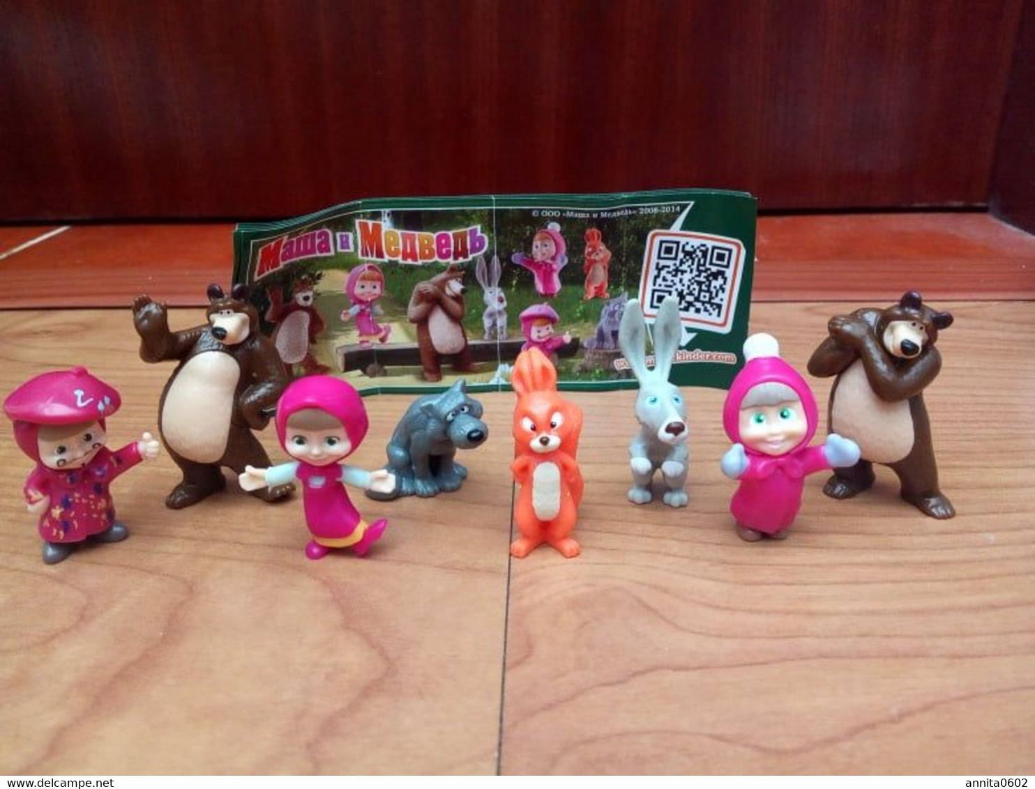 Kinder Surprise Eggs Masha And The Bear 2 From Russia RARE! Mini Figures Kinder Surprise Komplettsatz Masha Und Der Bär - Cartoons