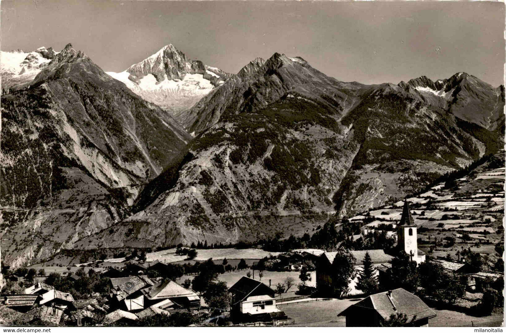 Unterbäch Mit Bietschhorn (7919) - Phot. Gyger - Unterbäch