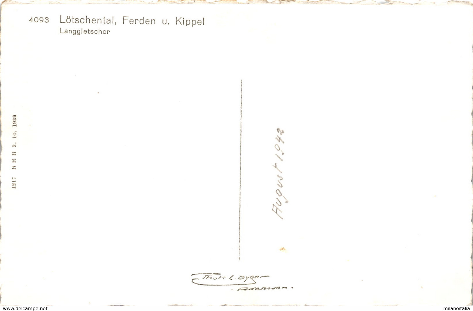Lötschental, Ferden U. Kippel (4093) * 1939 - Phot. Gyger - Ferden
