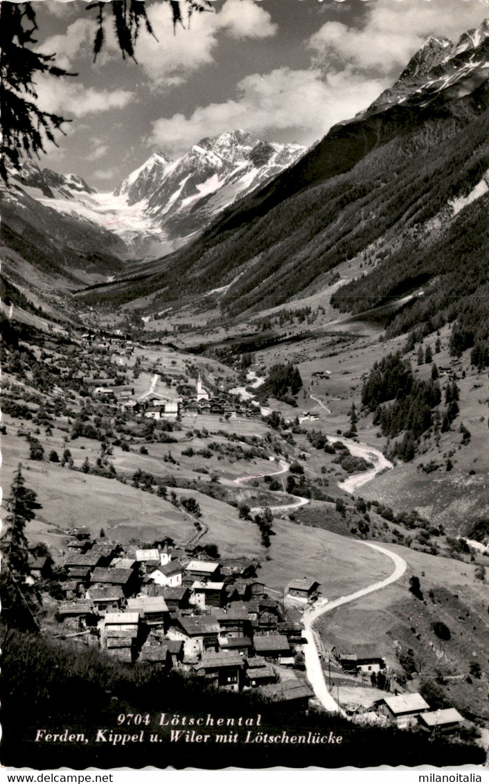 Lötschental, Ferden, Kippel U. Wiler Mit Lötschenlücke (9704) - Ferden