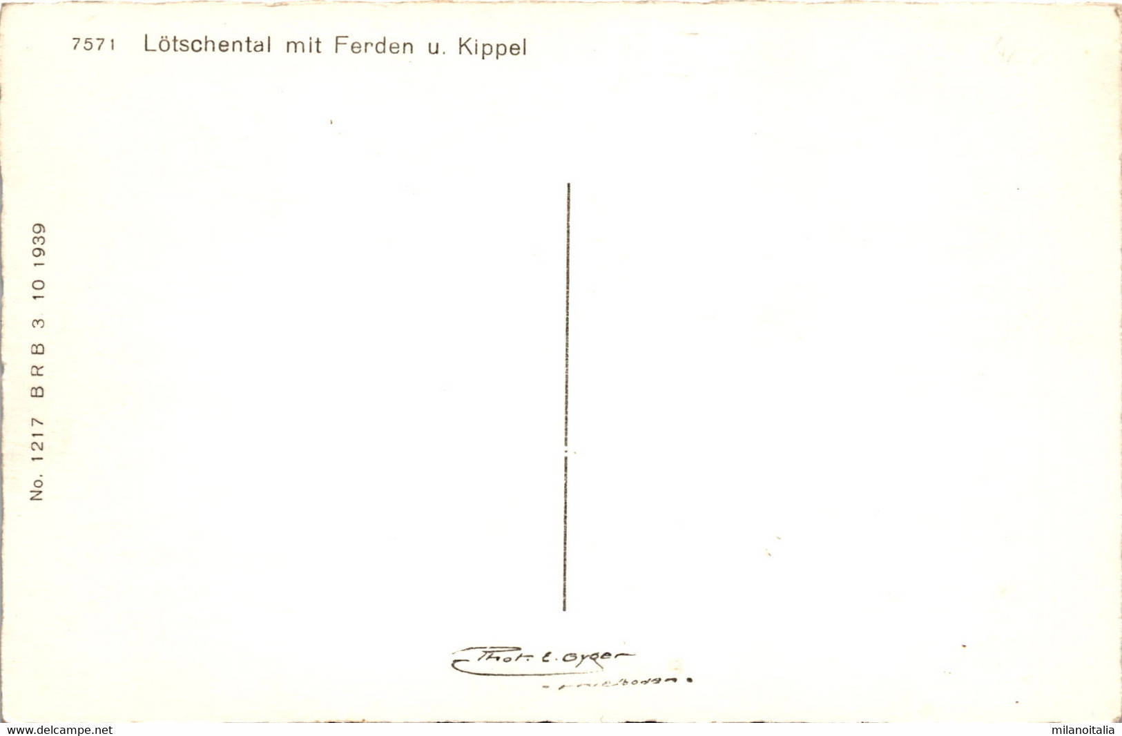 Lötschental Mit Ferden U. Kippel (7571) * 1939 - Phot. Gyger - Ferden