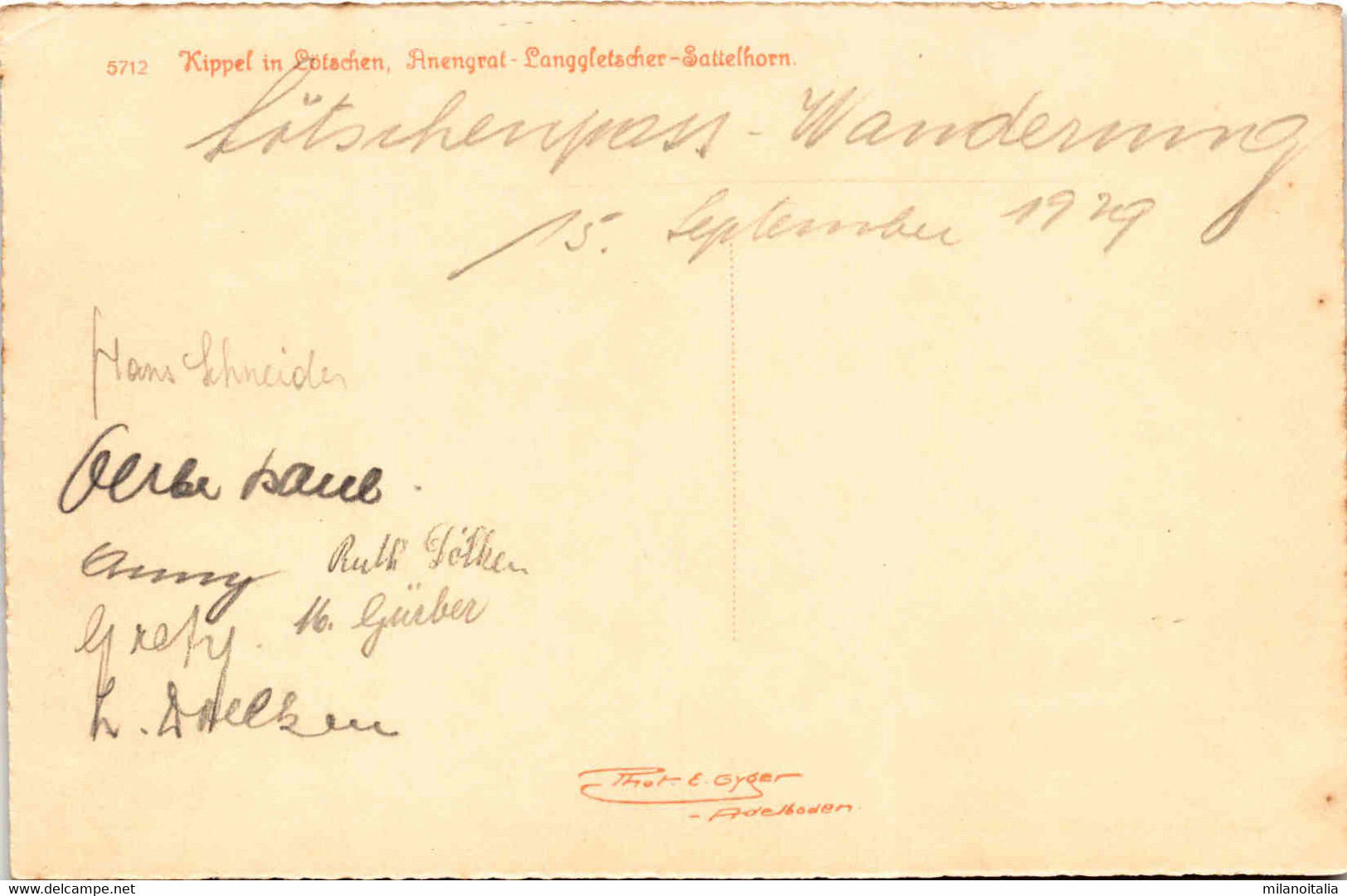 Kippel In Lötschen (5712) * 15. 9. 1929 - Phot. Gyger - Kippel
