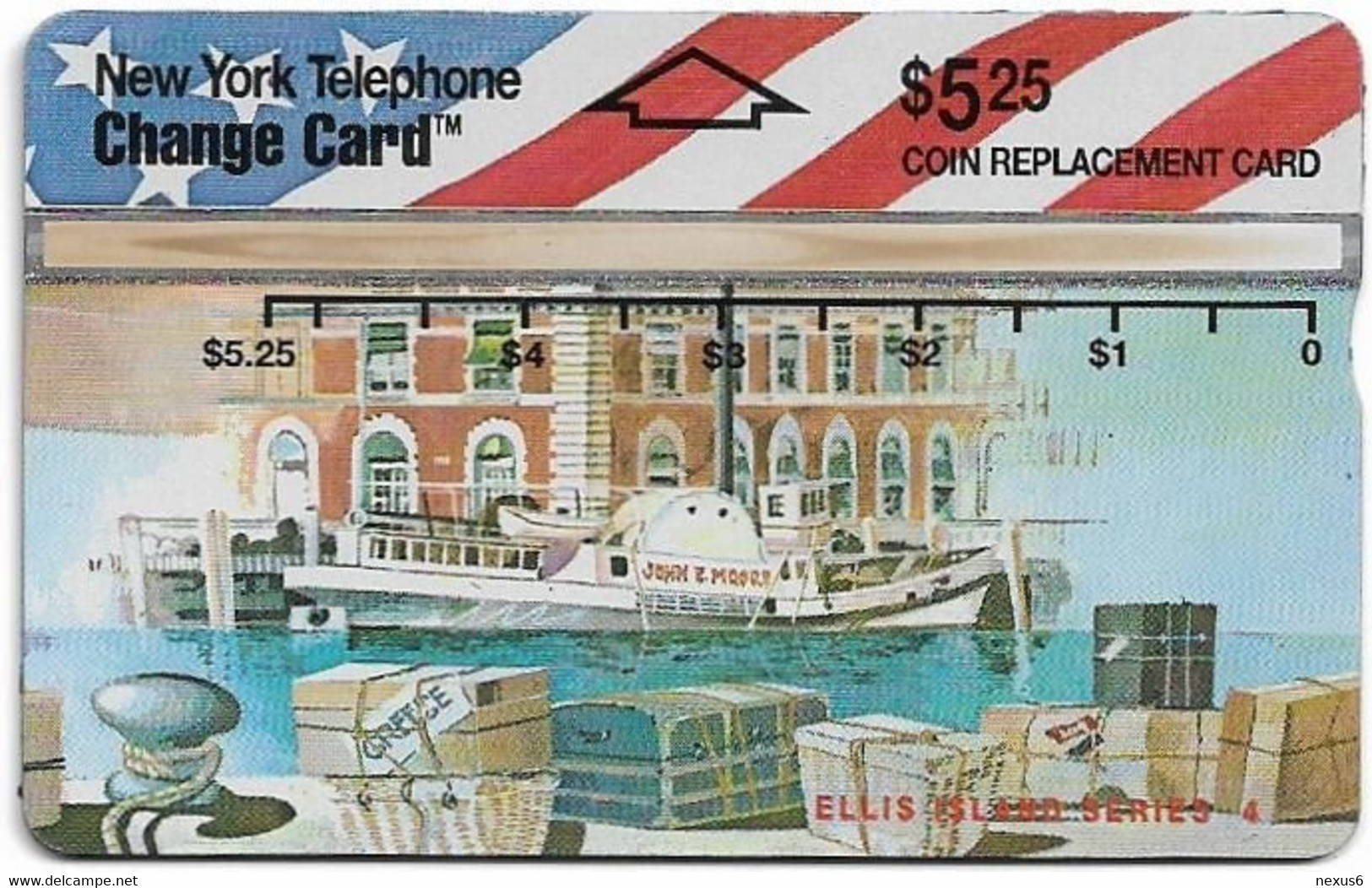 USA - Nynex - L&G - Ellis Island Puzzle 4-4, 303B, 5.25$, 1993, Mint - [1] Holographic Cards (Landis & Gyr)