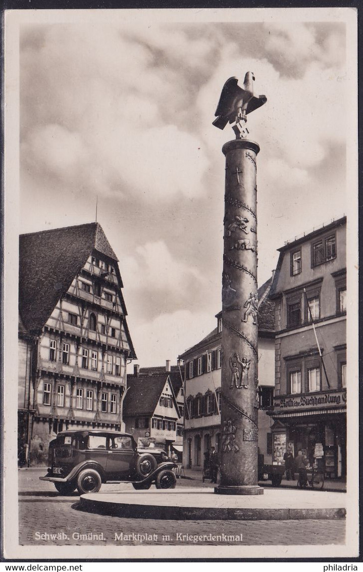 Gmünd, Marktplatz, Kriegerdenkmal, Unused - Schwaebisch Gmünd