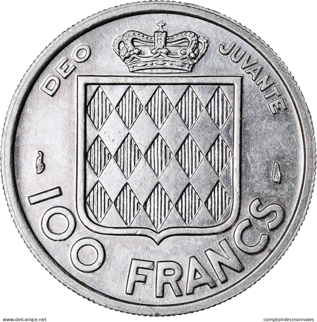 Monnaie, Monaco, Rainier III, 100 Francs, Cent, 1956, TTB, Copper-nickel, KM:134 - 1949-1956 Francos Antiguos