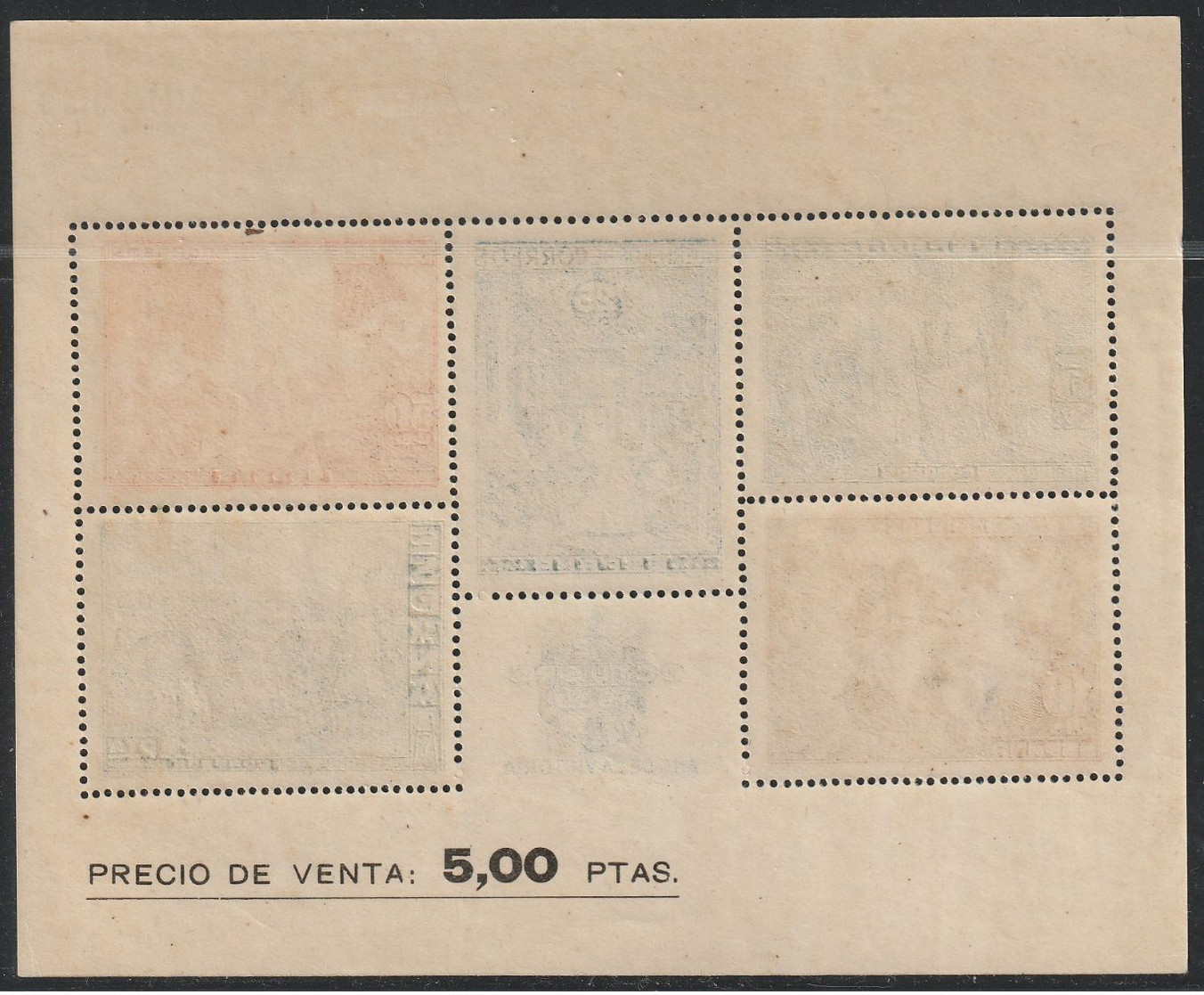 1939. * Edifil: BENEFICENCIA 34-HOJA BLOQUE - Charity