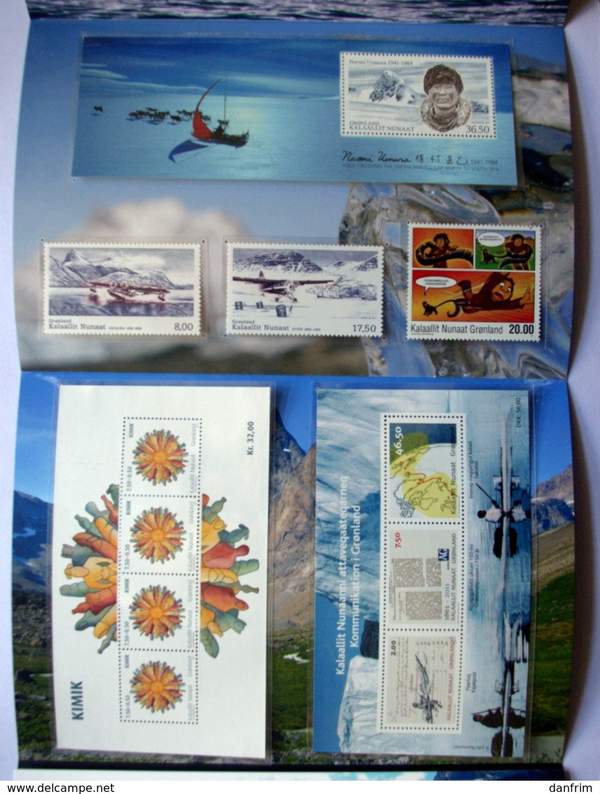 GREENLAND 2011 Year Pack  Complete Map, (**)  ( Lot Kas) - Volledige Jaargang