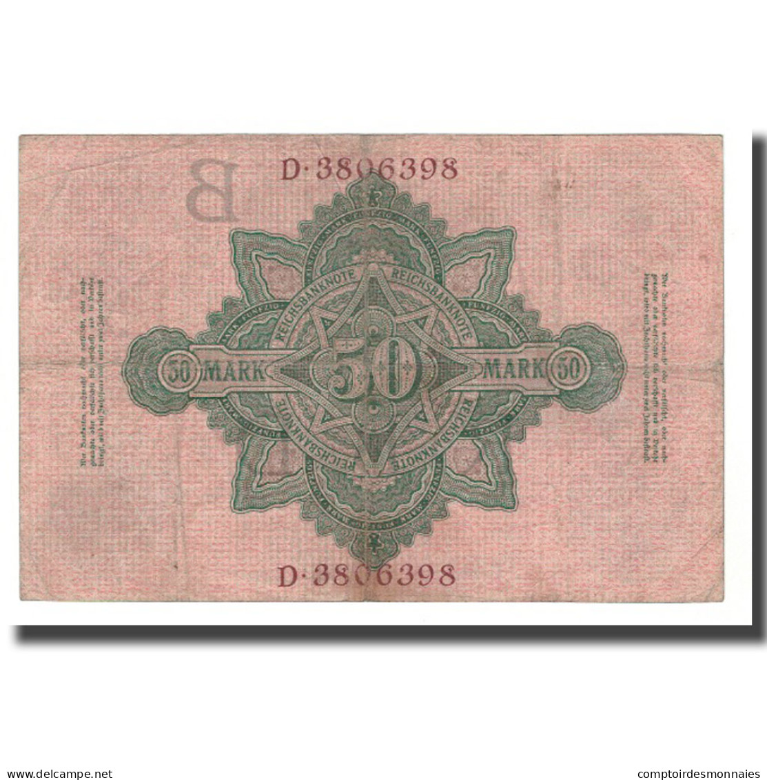 Billet, Allemagne, 50 Mark, 1910, 1910-04-21, KM:41, TTB+ - 50 Mark