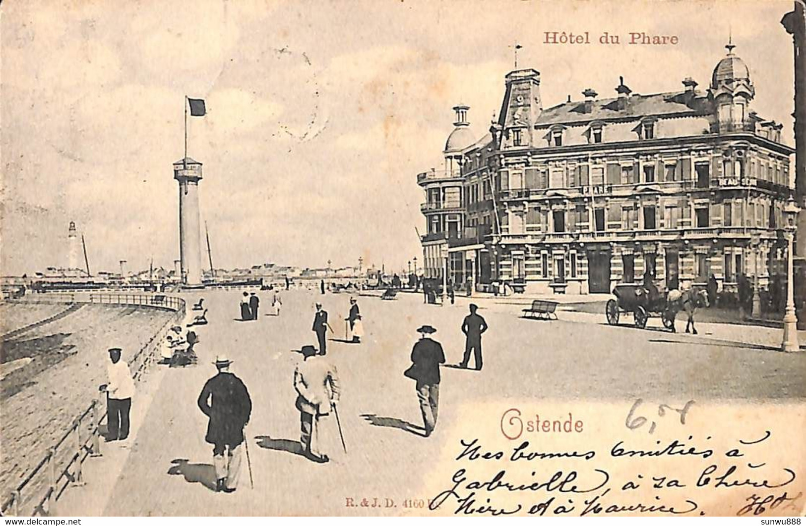 Ostende - Hôtel Du Phare (R & J D 1902) - Oostende