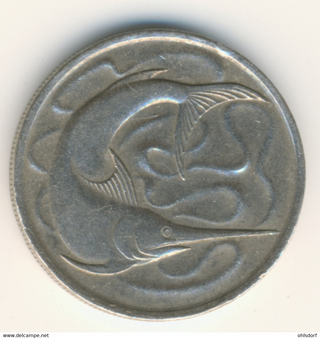 SINGAPORE 1970: 20 Cents, KM 4 - Singapore