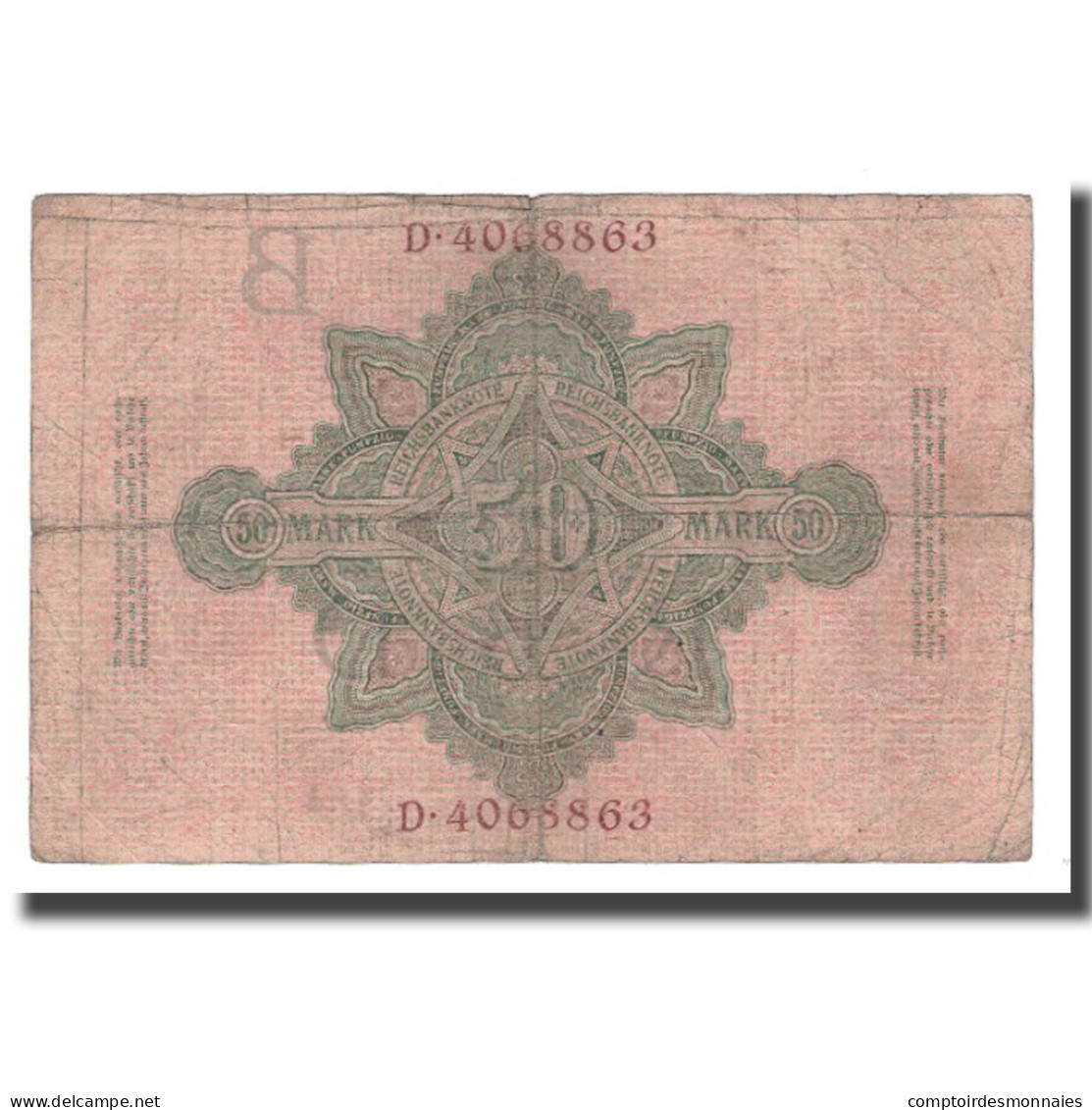 Billet, Allemagne, 50 Mark, 1910, 1910-04-21, KM:41, TB+ - 50 Mark