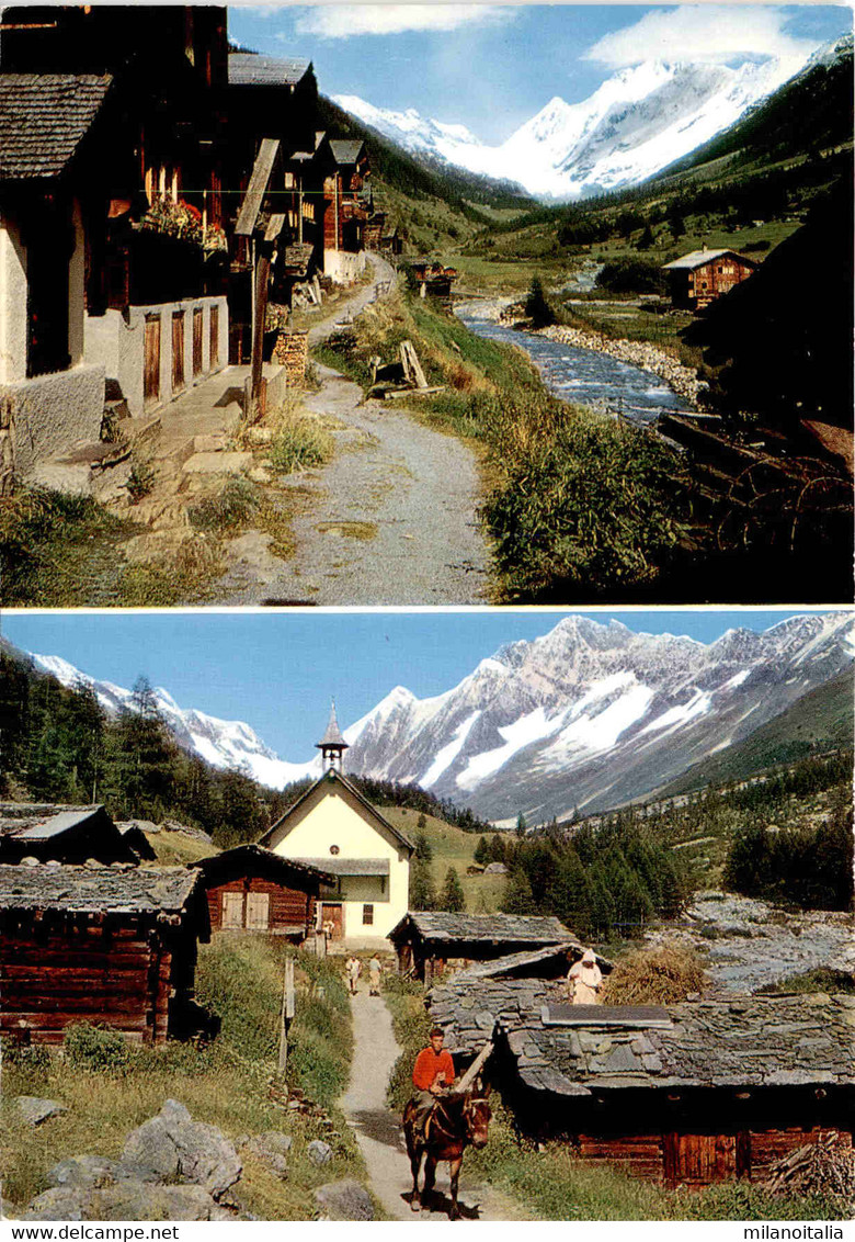 Lötschental - Blatten Und Kühmad - 2 Bilder (45935) - Blatten