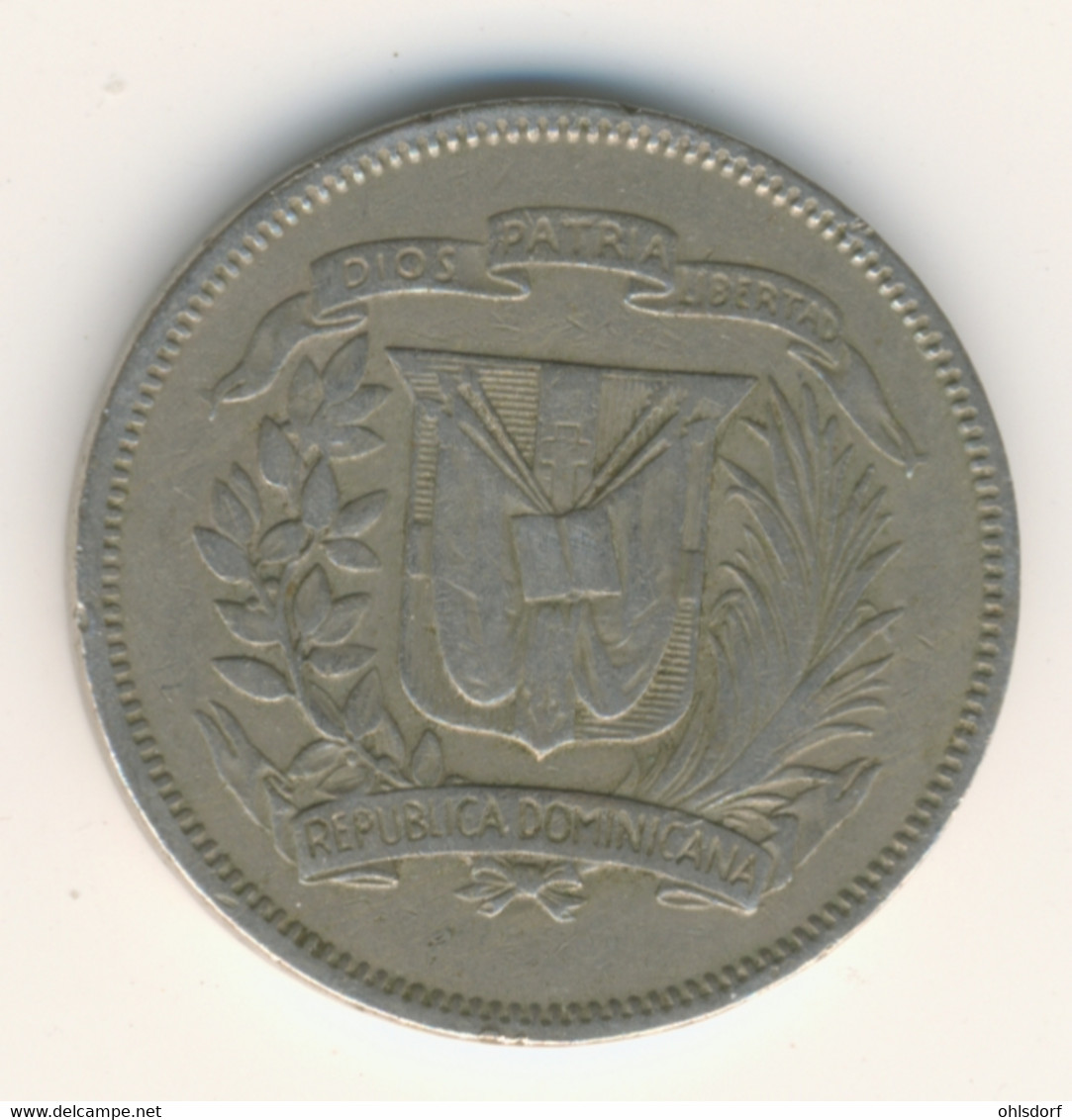 DOMINICANA 1967: 25 Centavos, KM 20a - Dominicana