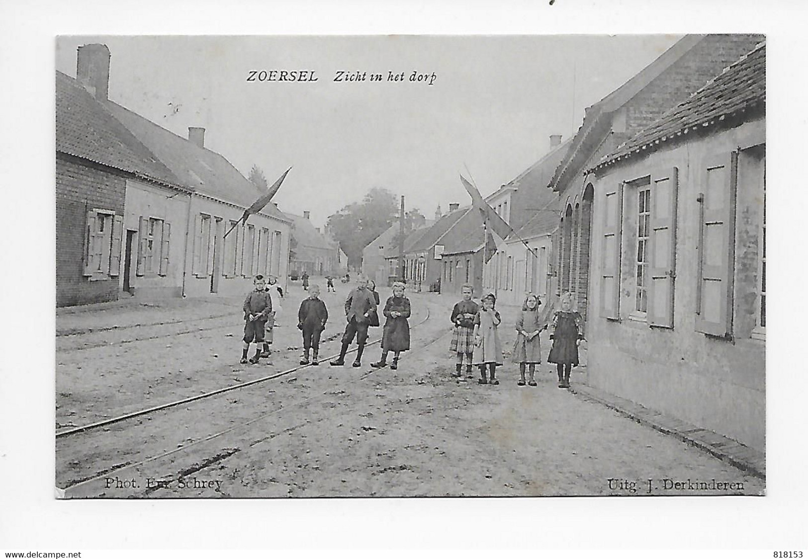 ZOERSEL  Zicht In Het Dorp  Phot Em Schrey   Uitg. J Derkinderen - Zoersel