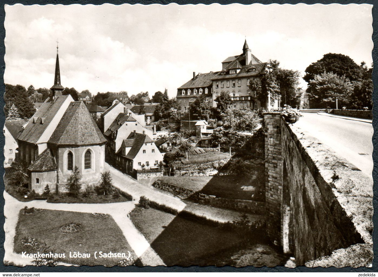 E2701 - Löbau Krankenhaus Kirche - Verlag Christian Schubert - Loebau