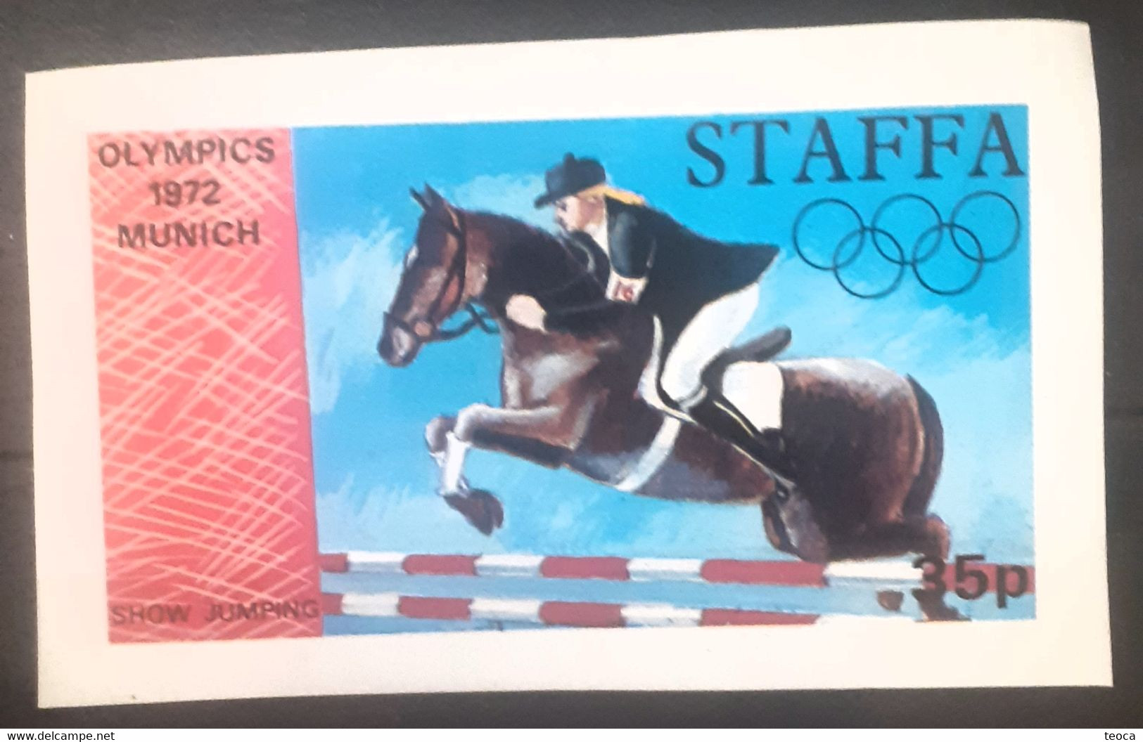 Sports Horse Racing, Horseback Riding, Horse Riding, Staffa, Bf  , Munich 1972, Bf Imperfect Mnh - Reitsport