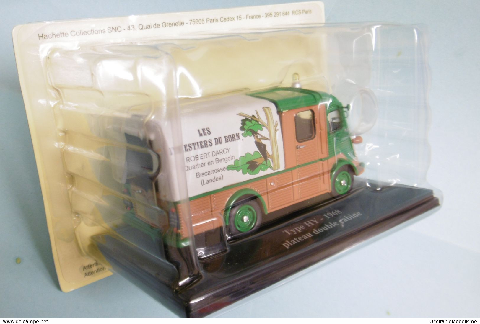 Eligor / Hachette - CITROEN TYPE HY 1968 Forestiers Plateau Double Cabine Neuf NBO 1/43 - Eligor