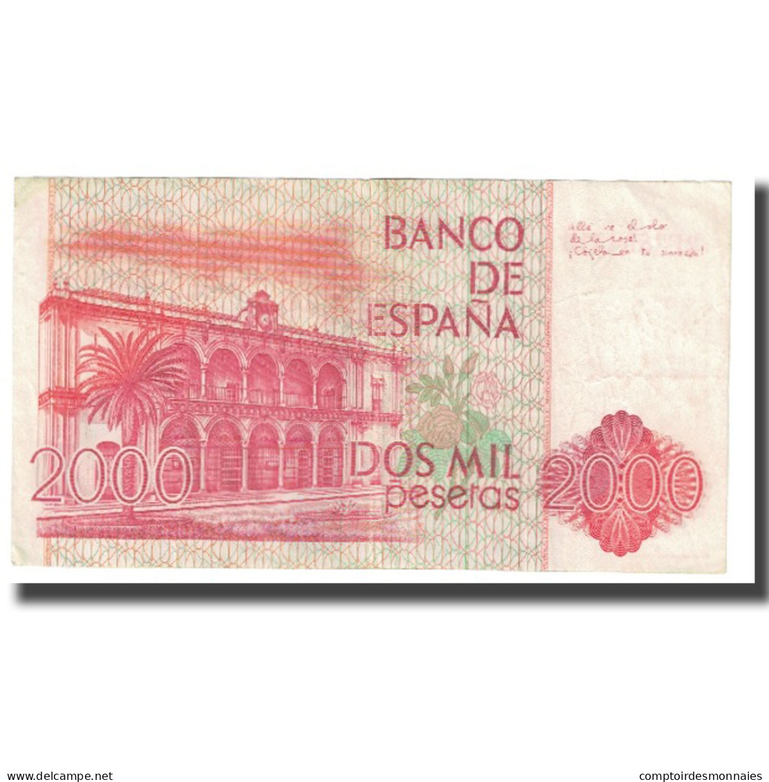 Billet, Espagne, 2000 Pesetas, 1980, 1980-07-22, KM:159, TTB - [ 4] 1975-… : Juan Carlos I