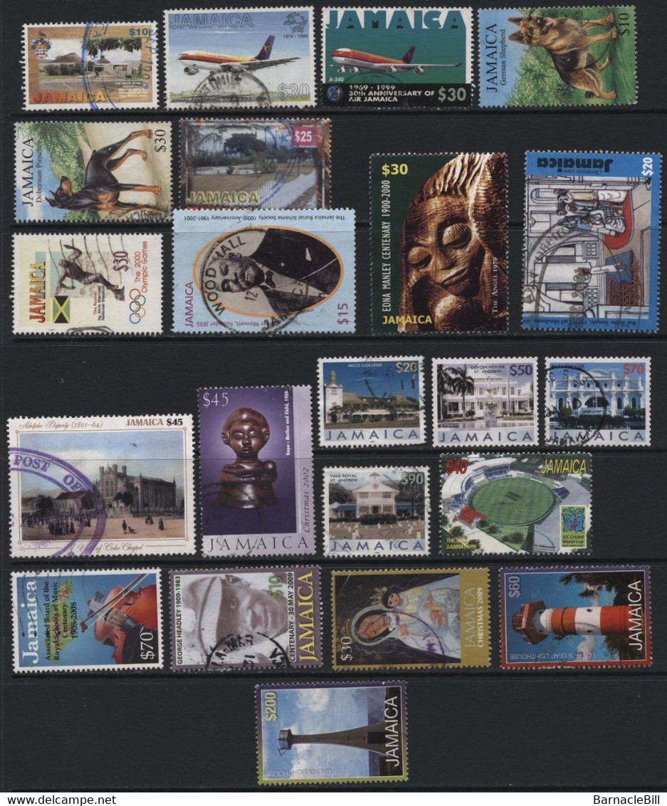 Jamaica (06) 1987-2011. 51 Different Stamps. Mint & Used. - Jamaica (1962-...)