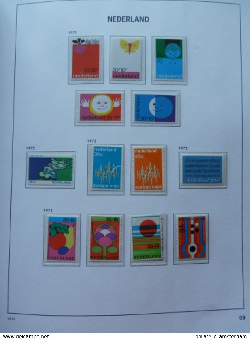 Netherlands 1969-1989: Nearly complete MNH collection in DAVO Luxury album with slipcase