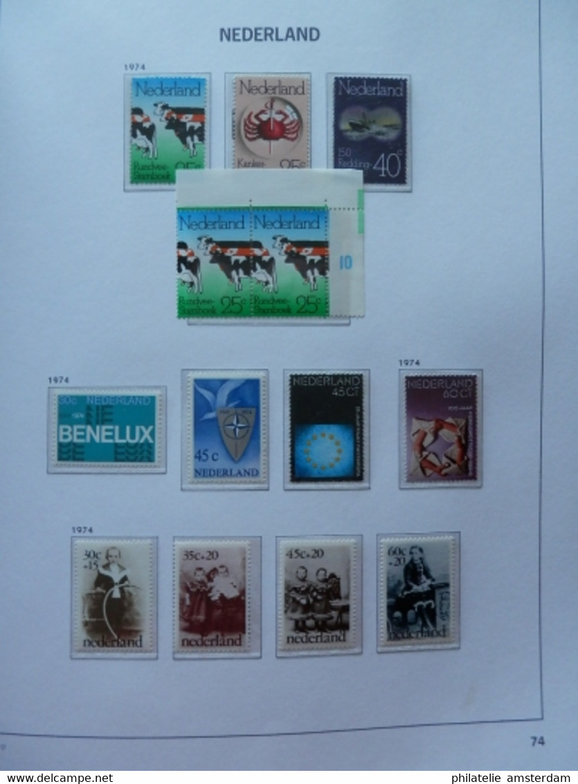 Netherlands 1969-1989: Nearly complete MNH collection in DAVO Luxury album with slipcase