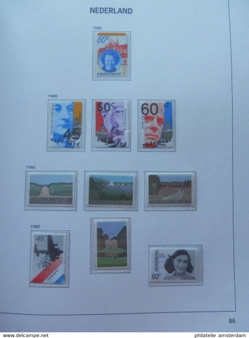 Netherlands 1969-1989: Nearly complete MNH collection in DAVO Luxury album with slipcase