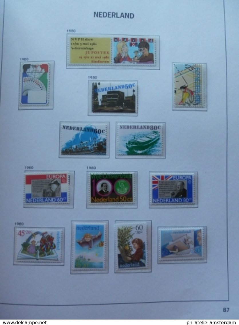 Netherlands 1969-1989: Nearly complete MNH collection in DAVO Luxury album with slipcase